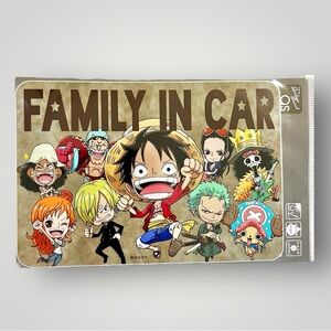 ONE PIECE -FAMILY IN CAR- Water Proof UV Protect Car Sticker Made In Japan New